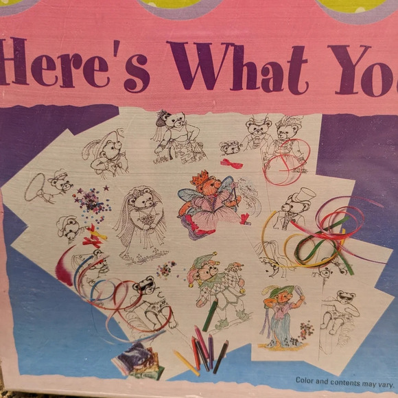 Y2K Greeting Card Create Your Own Designs Bears VTG 2000 Craft Kit - Picture 5 of 9